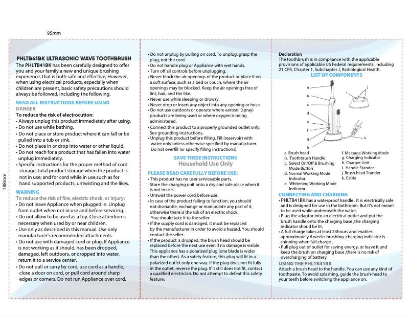 Página 1 del manual Manual de usuario Pyle PHLTB41BK