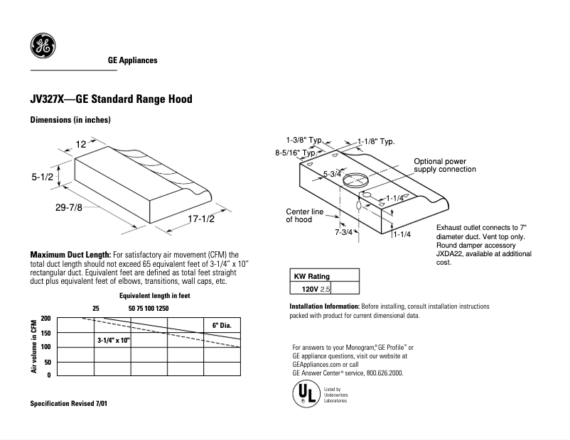 Image de la première page du manuel de l'appareil JV327XWH
