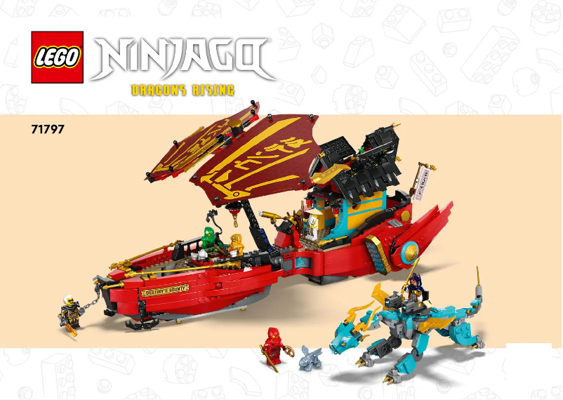 Page 1 de la notice Consignes visuelles Lego Ninjago 71797
