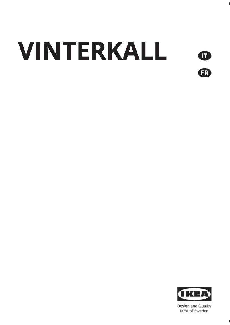 Page 1 de la notice Manuel utilisateur Ikea VINTERKALL 404.948.20