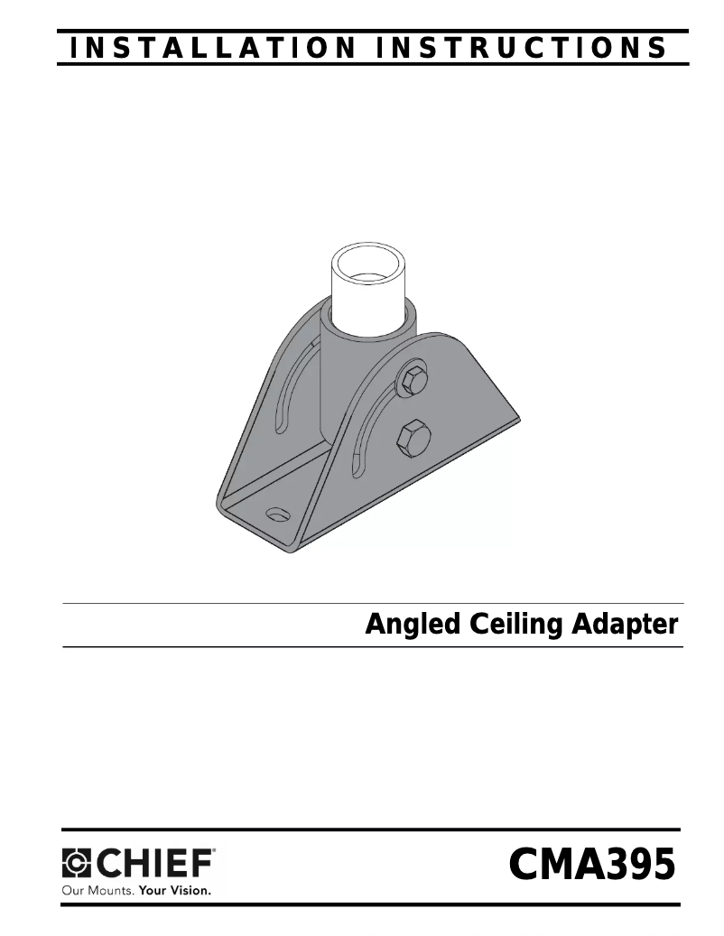 Page 1 de la notice Manuel utilisateur Chief CMA395