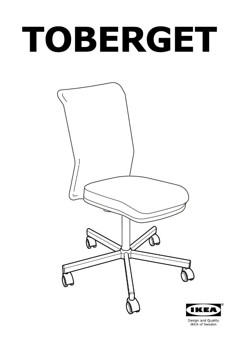 Page 1 de la notice Manuel utilisateur Ikea TOBERGET 703.926.60