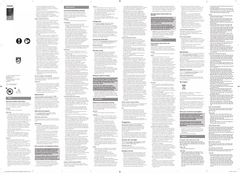 Page 1 de la notice Brochure Philips SatinShave Prestige BRL180