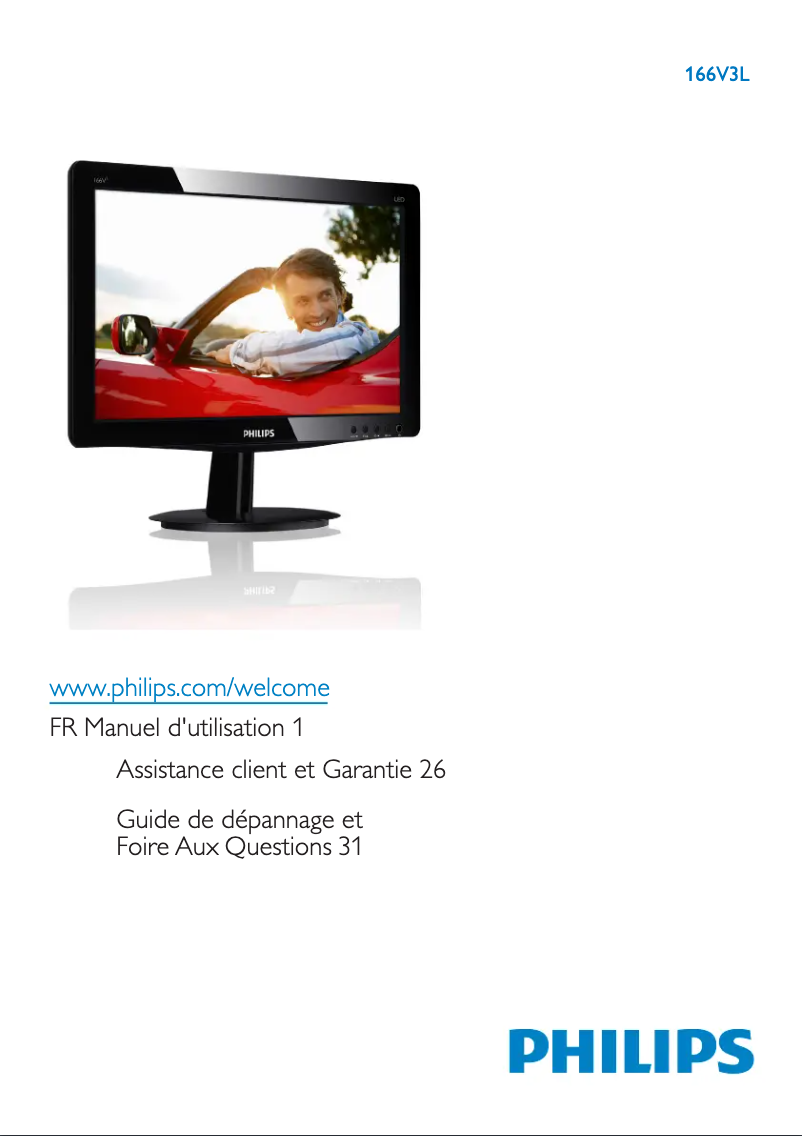 Image de la première page du manuel de l'appareil 166V3LSB