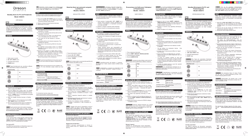 Page 1 de la notice Manuel utilisateur Oregon Scientific ESD210
