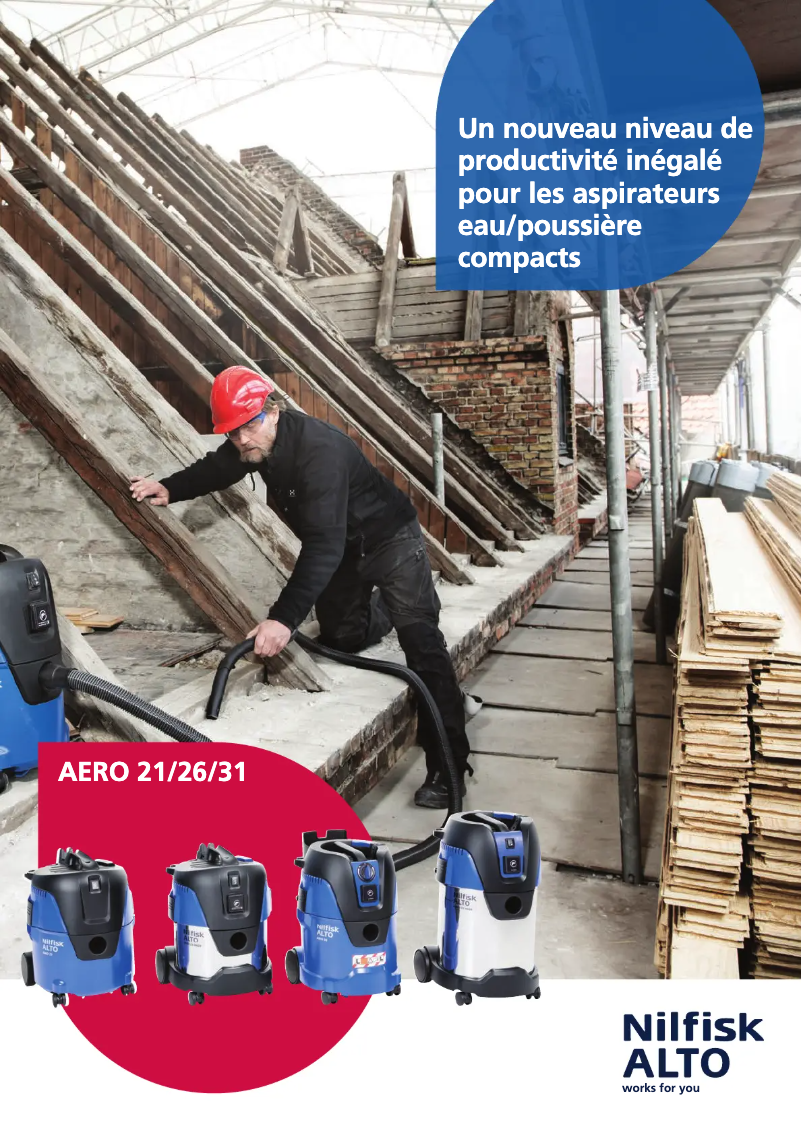 Page 1 de la notice Brochure Nilfisk AERO 26