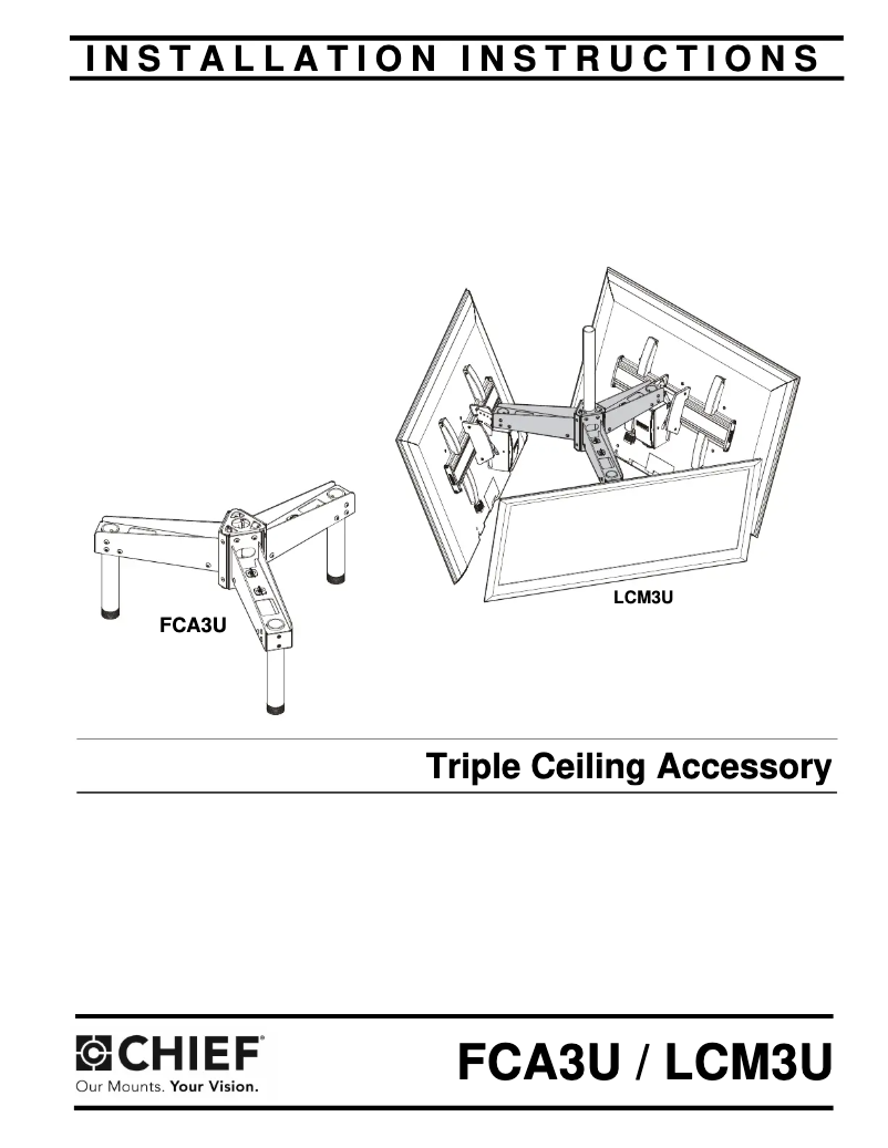 Page 1 de la notice Manuel utilisateur Chief LCM3U