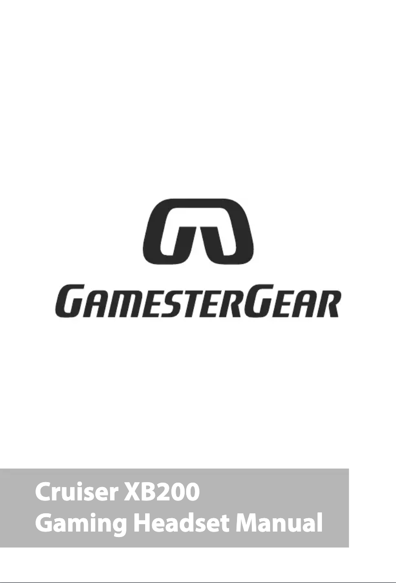 Page 1 de la notice Manuel utilisateur Syba GamesterGear Cruiser XB200