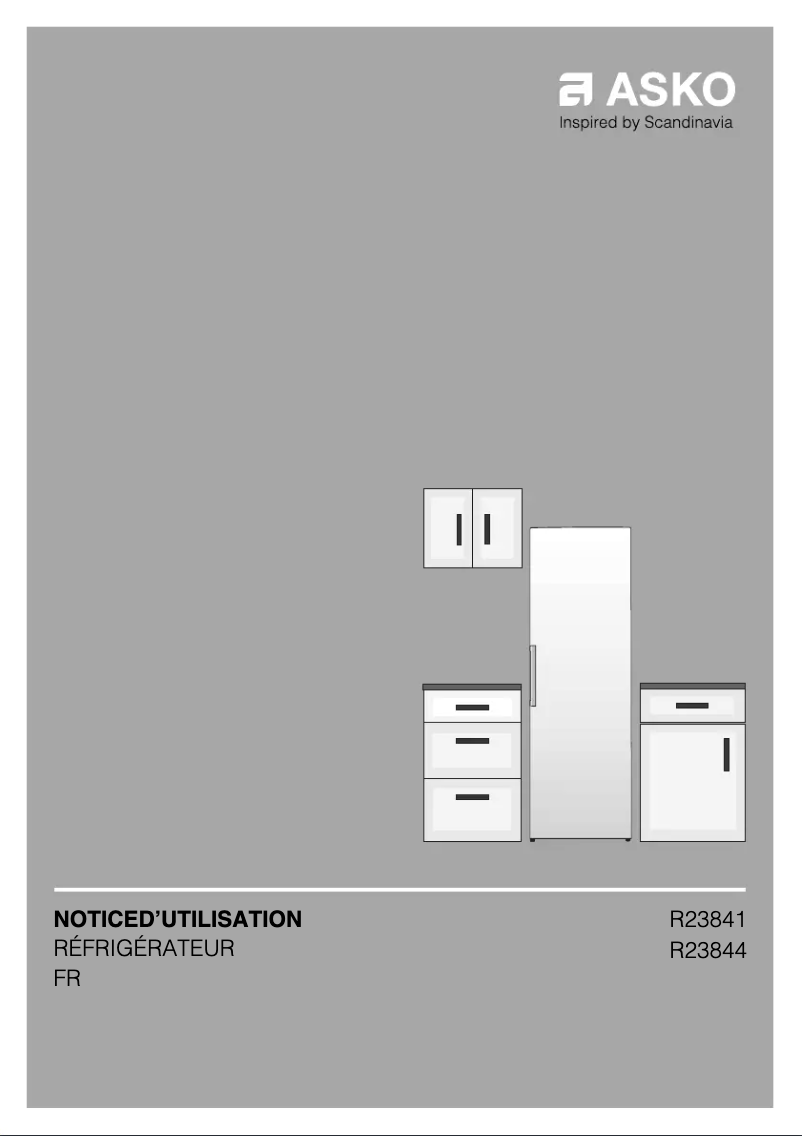 Page 1 de la notice Manuel utilisateur Asko R23841B