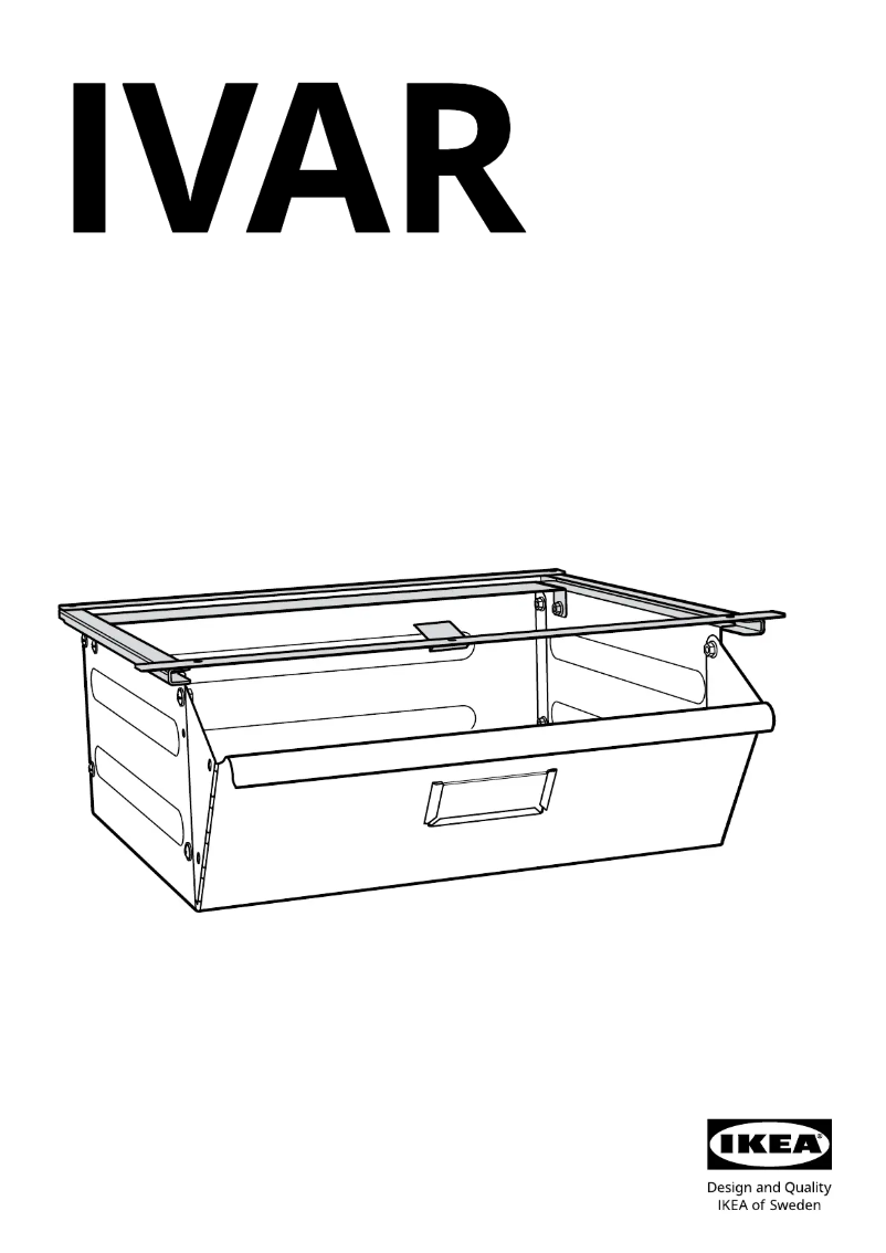 Page 1 de la notice Manuel utilisateur Ikea IVAR 203.047.79