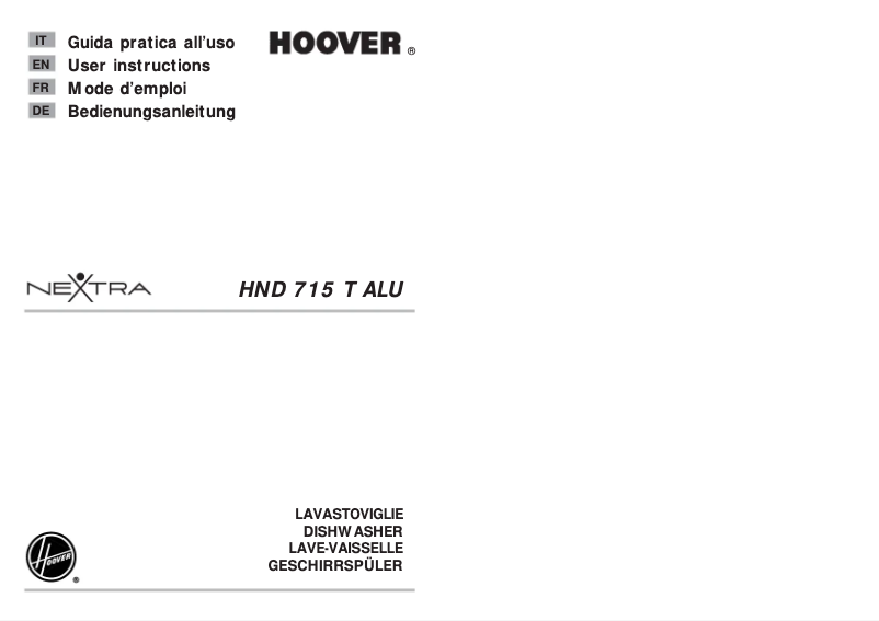 Página 1 del manual Manual de usuario Hoover HND 715TAL-16
