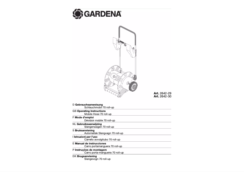 Page 1 de la notice Manuel utilisateur Gardena 2642-30