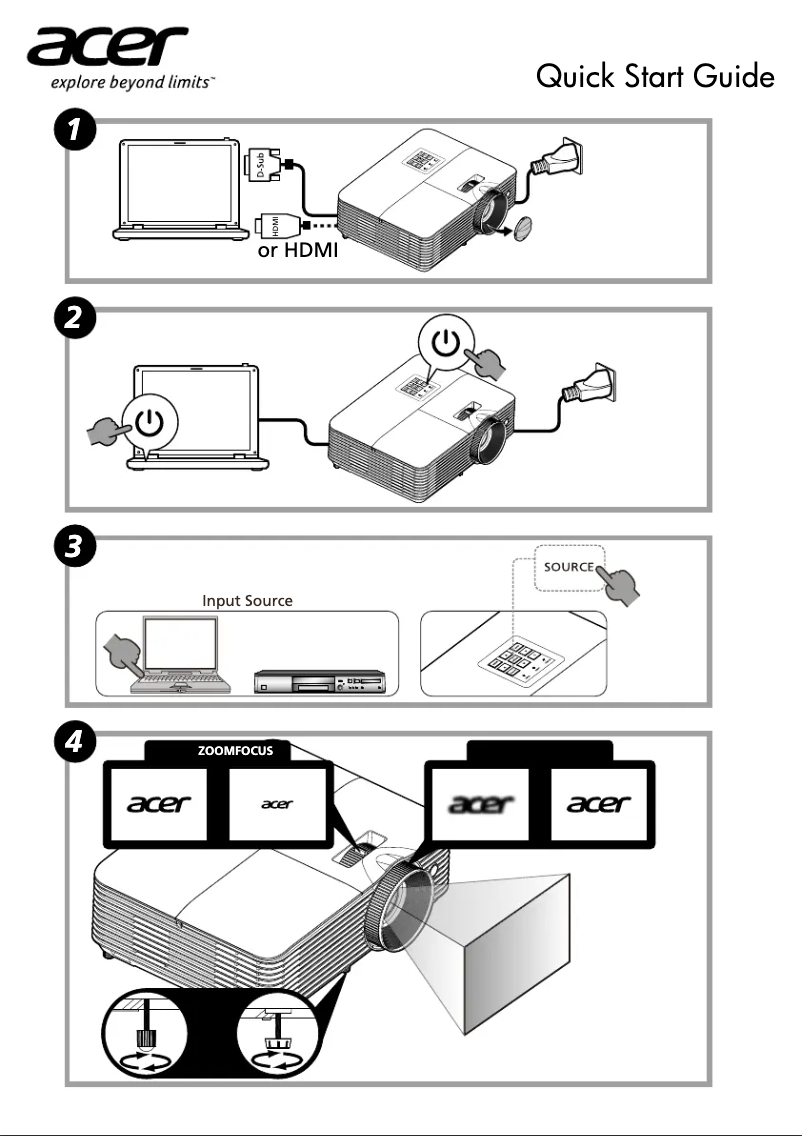 Page 1 de la notice Guide de démarrage rapide Acer AS319
