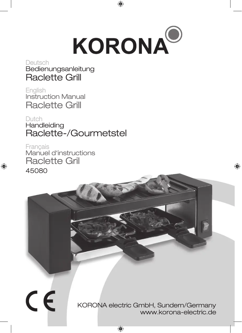 Page 1 of the manual User Manual Korona 45080