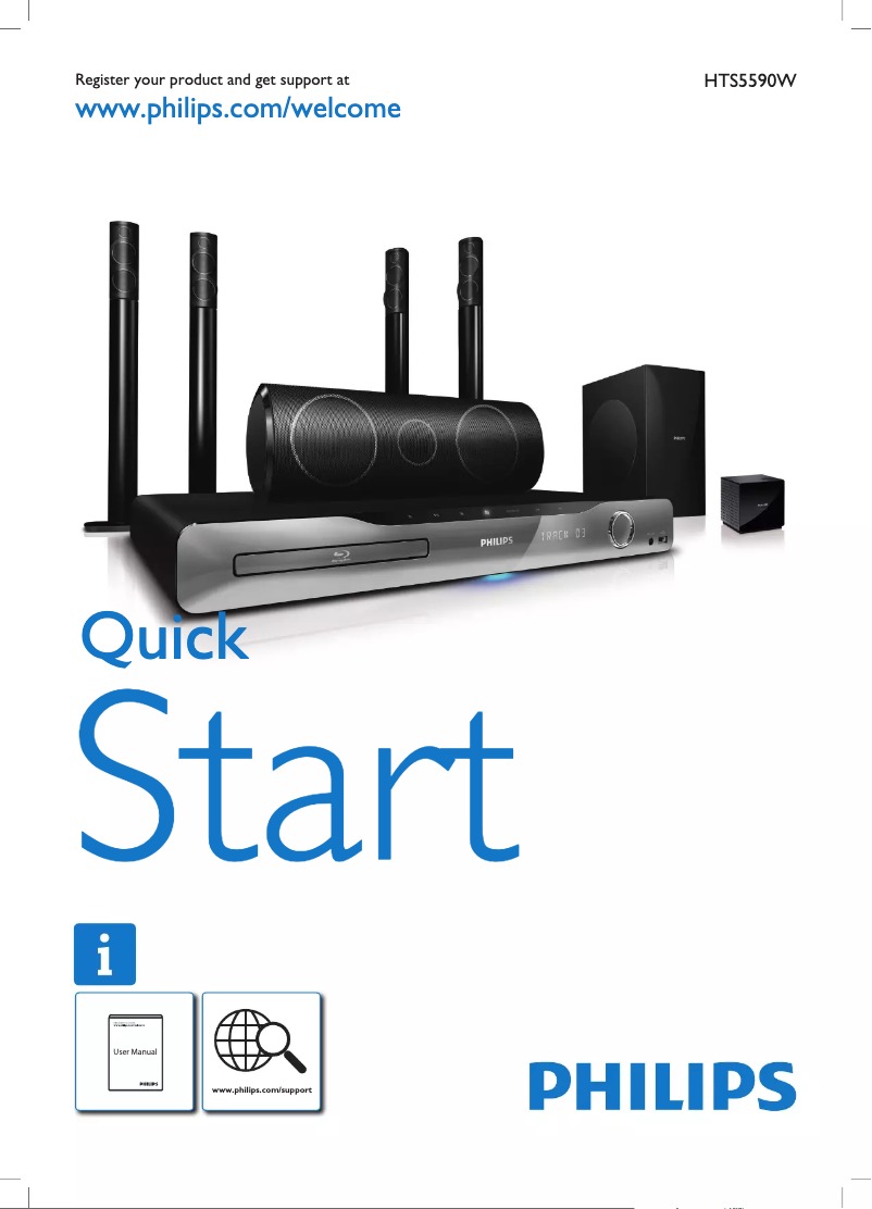 Page 1 of the manual User Manual Philips HTS5590W