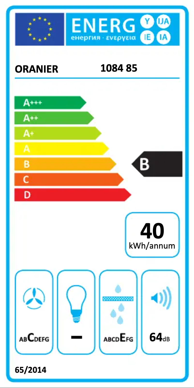 Page 1 de la notice Manuel utilisateur Oranier KXI 1084 TC