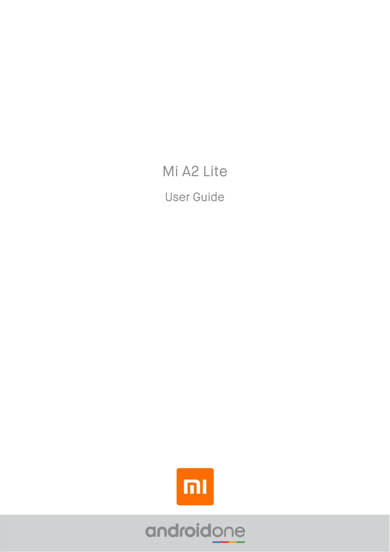 Page 1 of the manual User Manual Xiaomi Mi A2 Lite