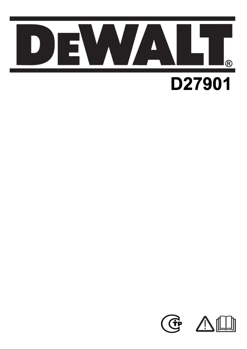 Page 1 de la notice Manuel utilisateur DeWalt D27901