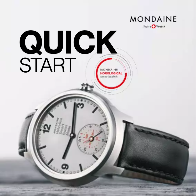 Page 1 de la notice Manuel utilisateur Mondaine Helvetica No1 MH1.B2S80.LG