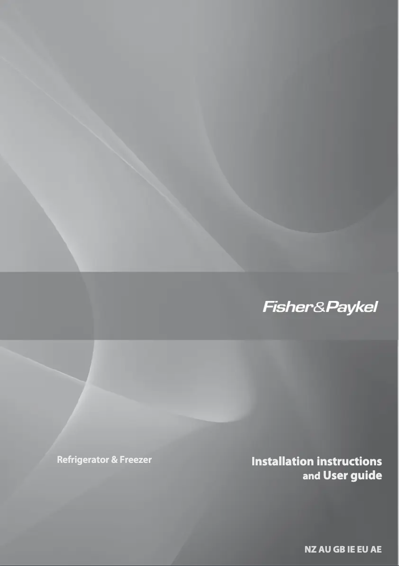 Página 1 del manual Manual de usuario Fisher & Paykel E411TLX3