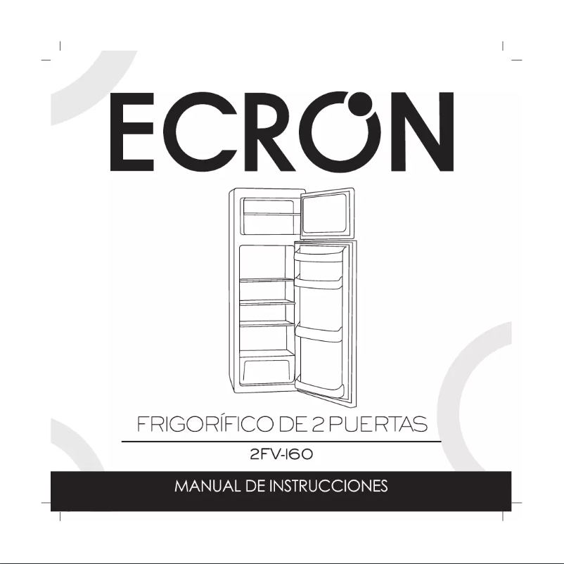 Page 1 de la notice Manuel utilisateur Ecron 2FV 160