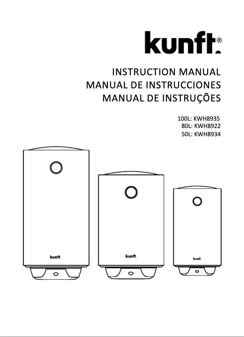 Página 1 del manual Manual de usuario Kunft KWH8935