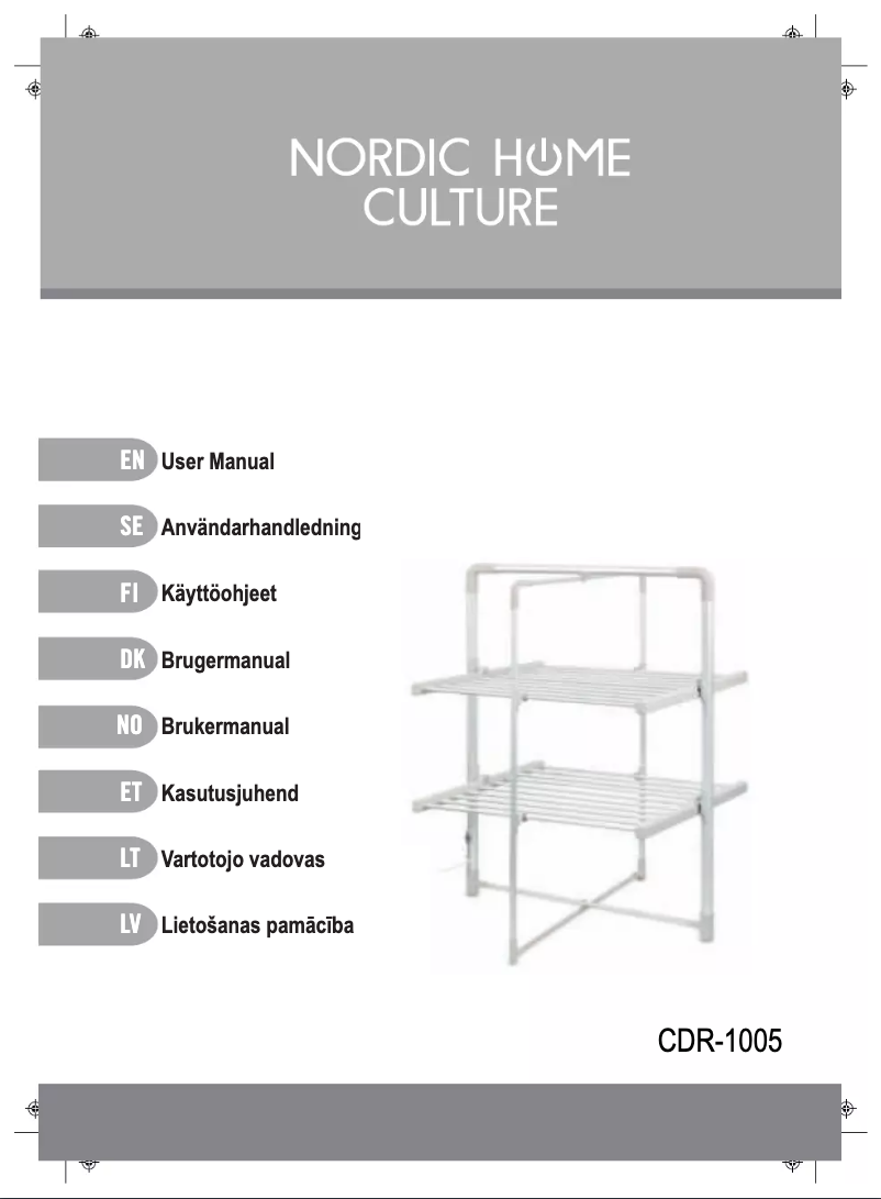 Page 1 de la notice Manuel utilisateur Nordic Home Culture CDR-1005