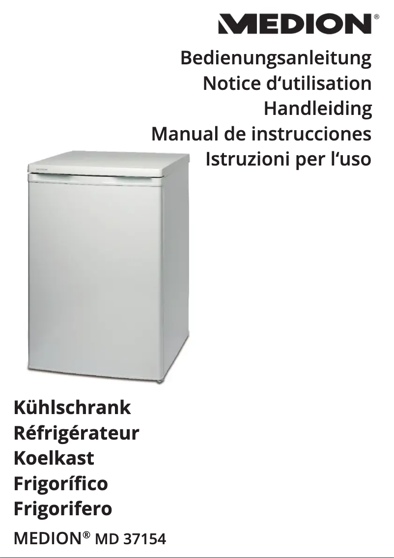 Page 1 de la notice Manuel utilisateur Medion MD 37154