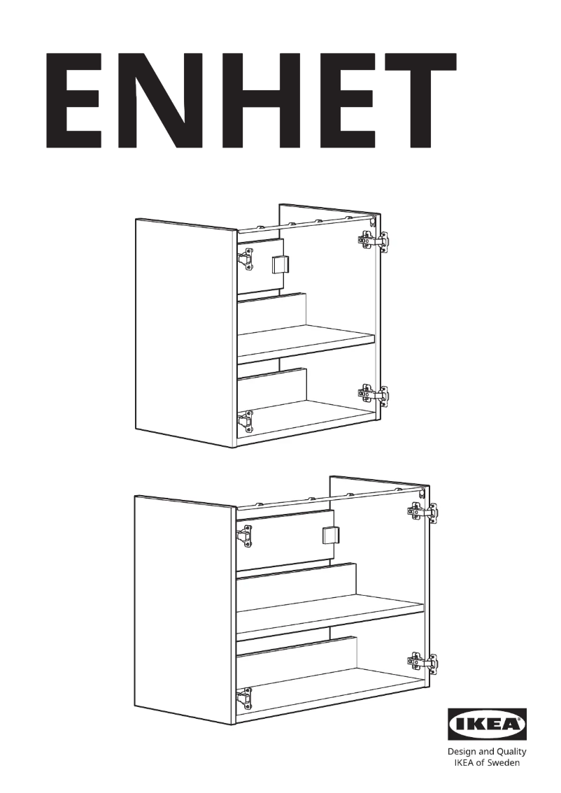 Page 1 de la notice Manuel utilisateur Ikea ENHET 604.623.52