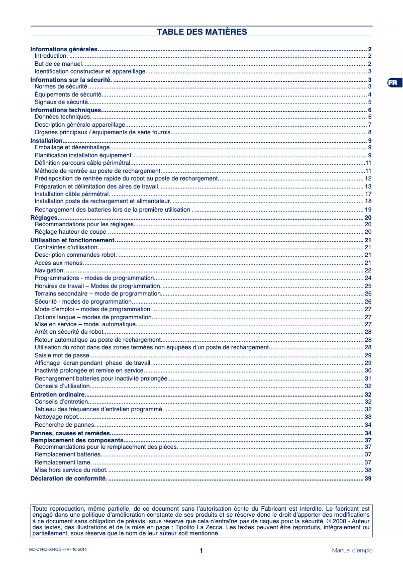 Page 1 of the manual User Manual Ambrogio L300R
