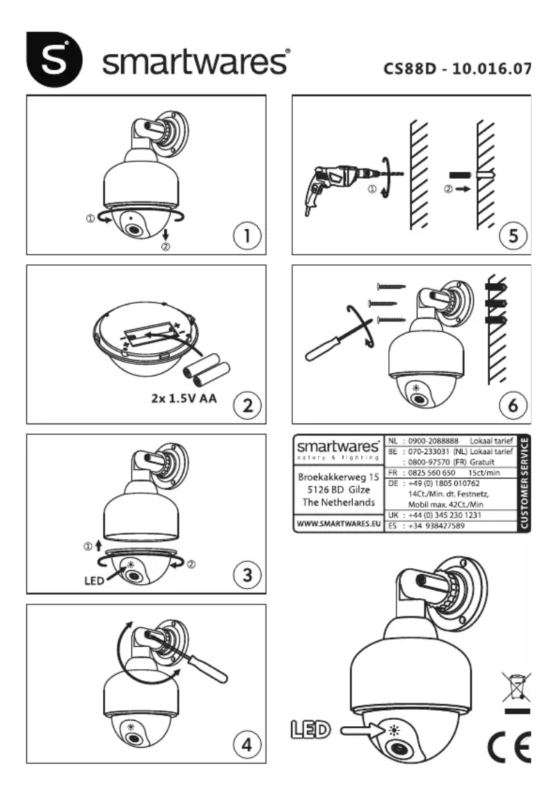 Page 1 de la notice Mode d'emploi Smartwares CS88D