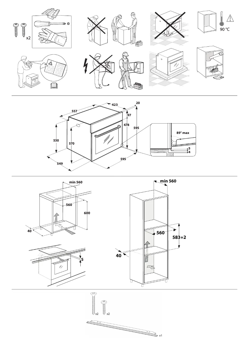 Página 1 del manual Instrucciones de seguridad Whirlpool OMSR58RU1SB