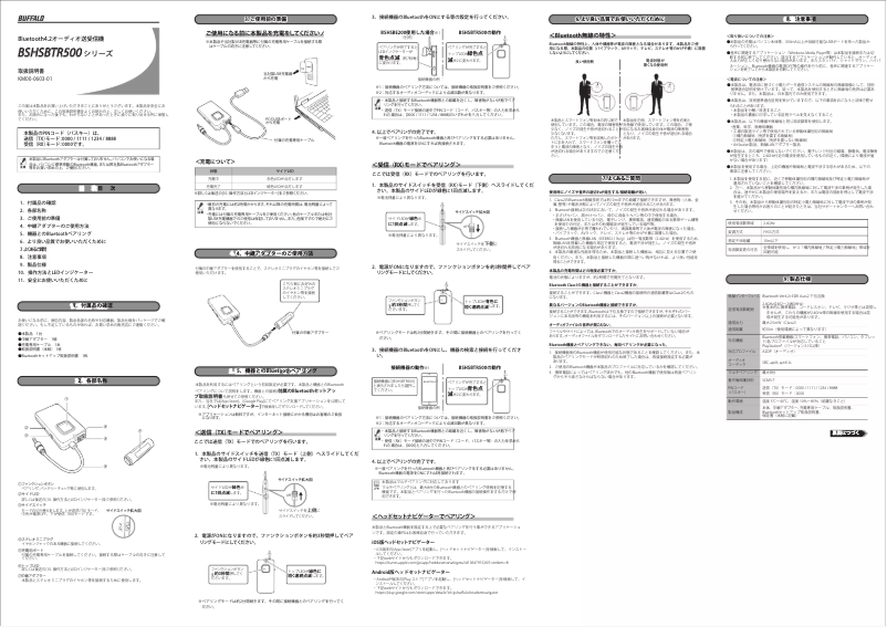 Page 1 de la notice Manuel utilisateur Buffalo BSHSBTR500BK