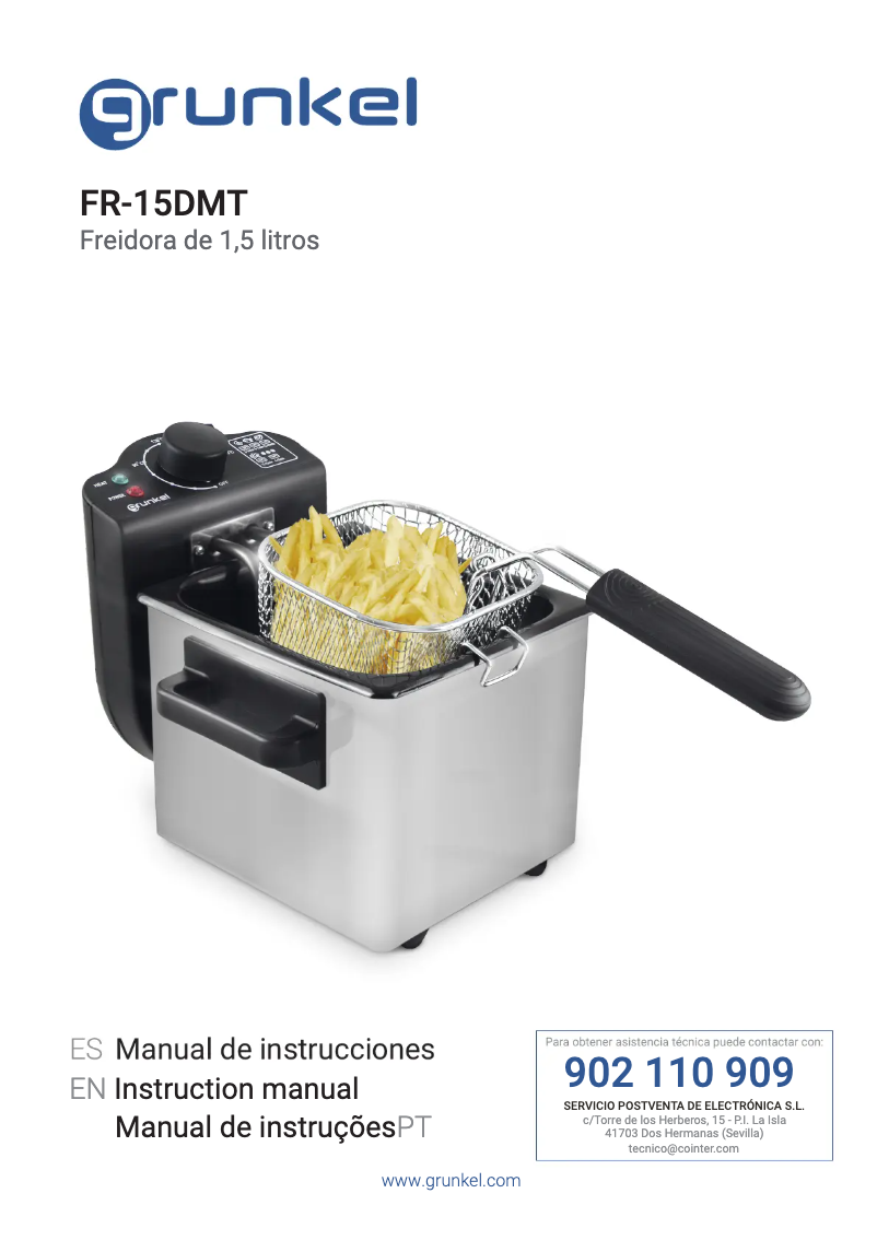 Page 1 de la notice Manuel utilisateur Grunkel FR-15 DMT