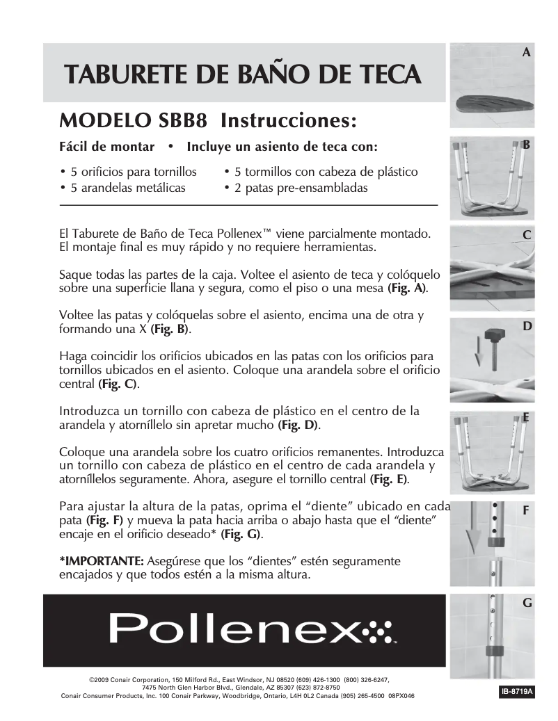 Página 1 del manual Manual de usuario Conair Pollenex
