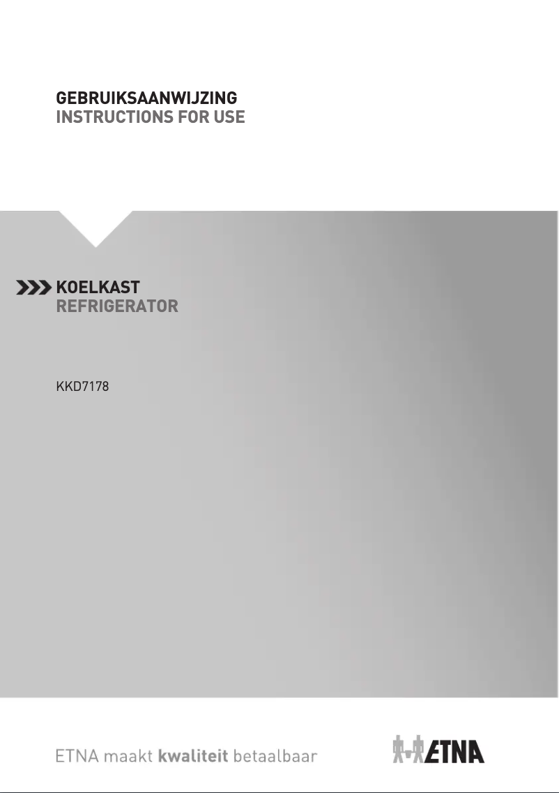 Page 1 de la notice Manuel utilisateur Etna KKD7178