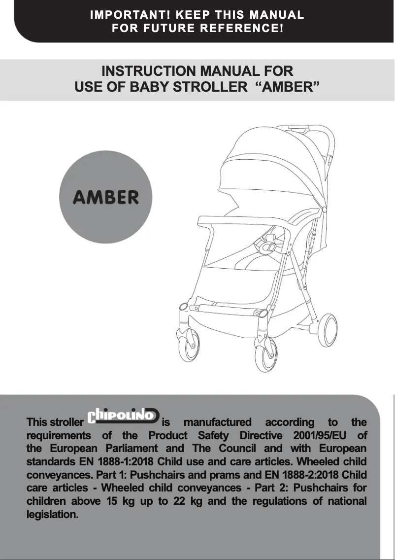 Page 1 de la notice Manuel utilisateur Chipolino Amber