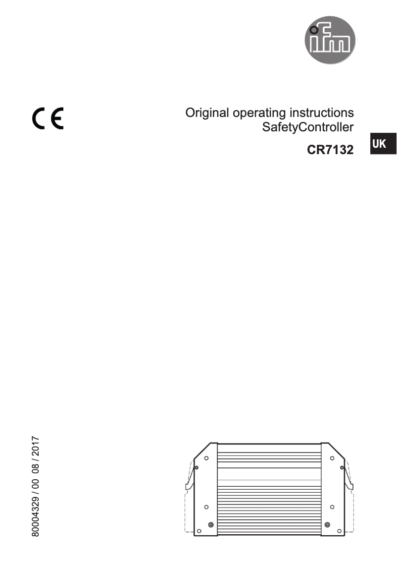 Página 1 del manual Manual de usuario IFM CR7132
