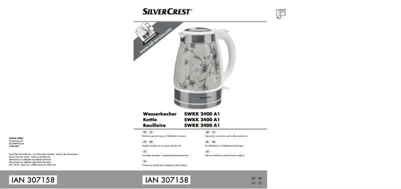 Page 1 de la notice Manuel utilisateur SilverCrest SWKK 2400 A1