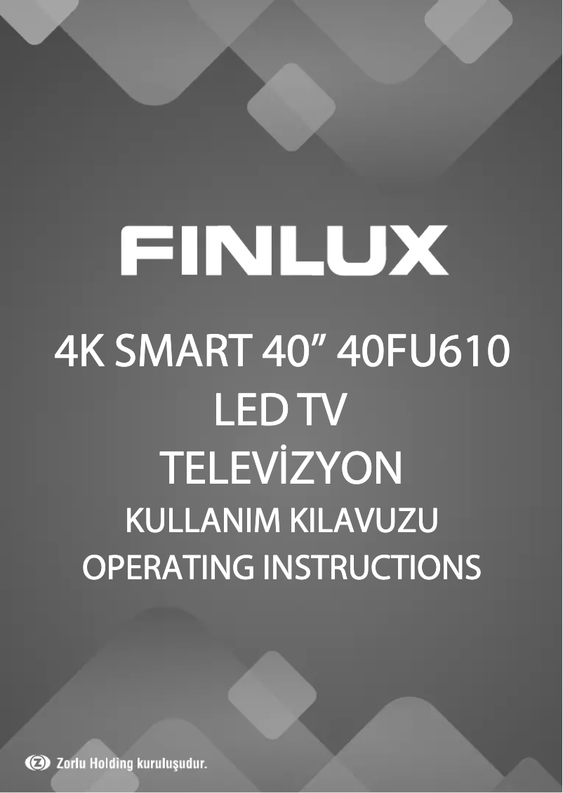 Page 1 de la notice Manuel utilisateur Finlux 40FU610