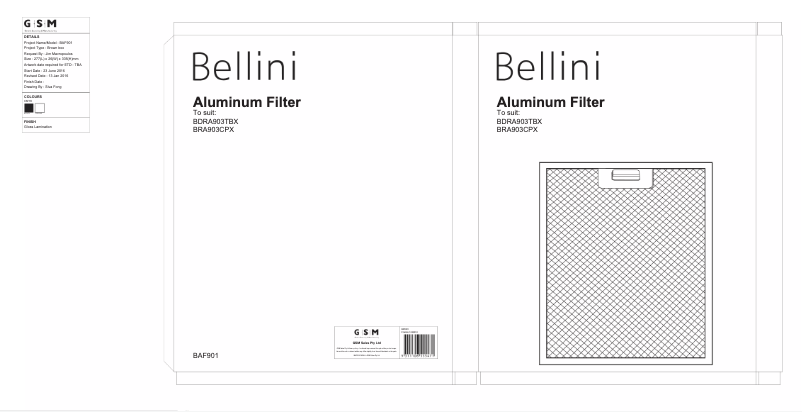 Page 1 de la notice Manuel utilisateur Bellini BAF902