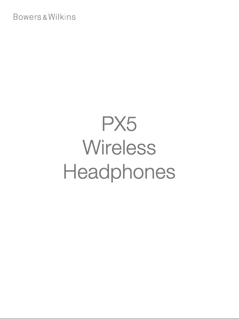 Page 1 of the manual User Manual Bowers & Wilkins PX5 Wireless