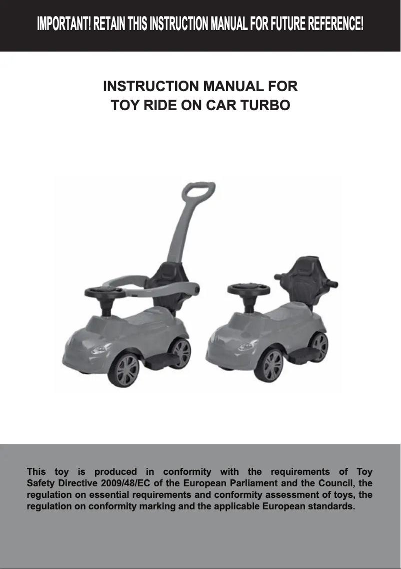 Page 1 de la notice Manuel utilisateur Chipolino Turbo