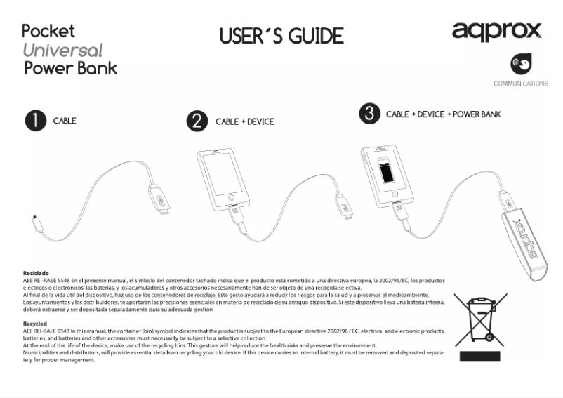 Page 1 de la notice Manuel utilisateur Approx APPPB22EVW