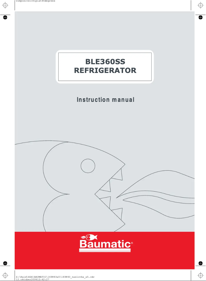 Page 1 de la notice Manuel utilisateur Baumatic BLE 360 SS