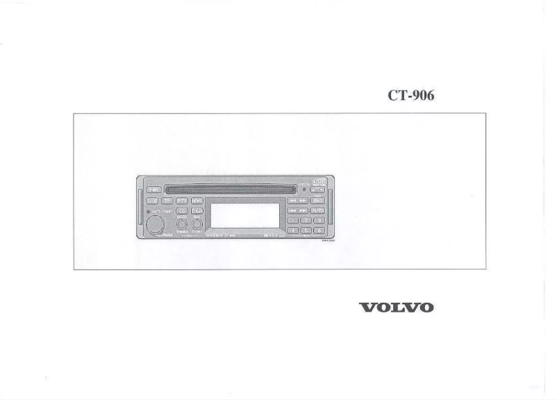 Page 1 of the manual User Manual Volvo CT-906
