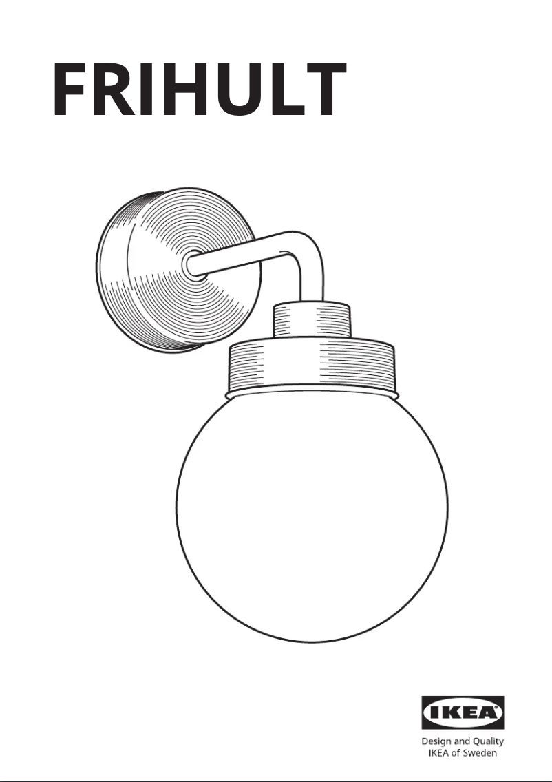 Page 1 de la notice Manuel utilisateur Ikea FRIHULT 404.316.39