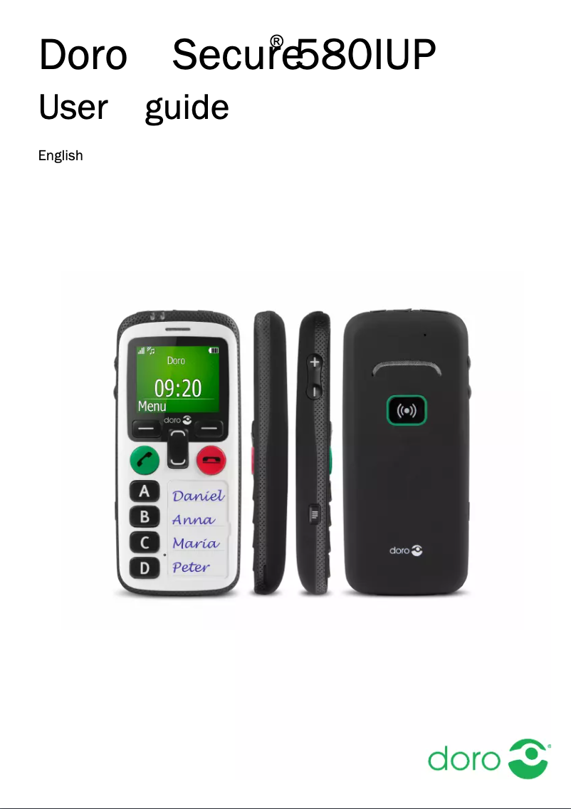 Página 1 del manual Manual de usuario Doro Secure 580IUP