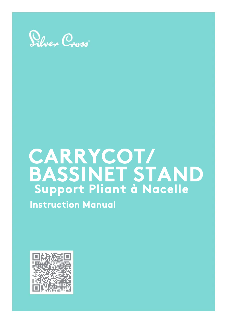 Page 1 de la notice Manuel utilisateur Silver Cross Dune First Bed Folding Carrycot Stand