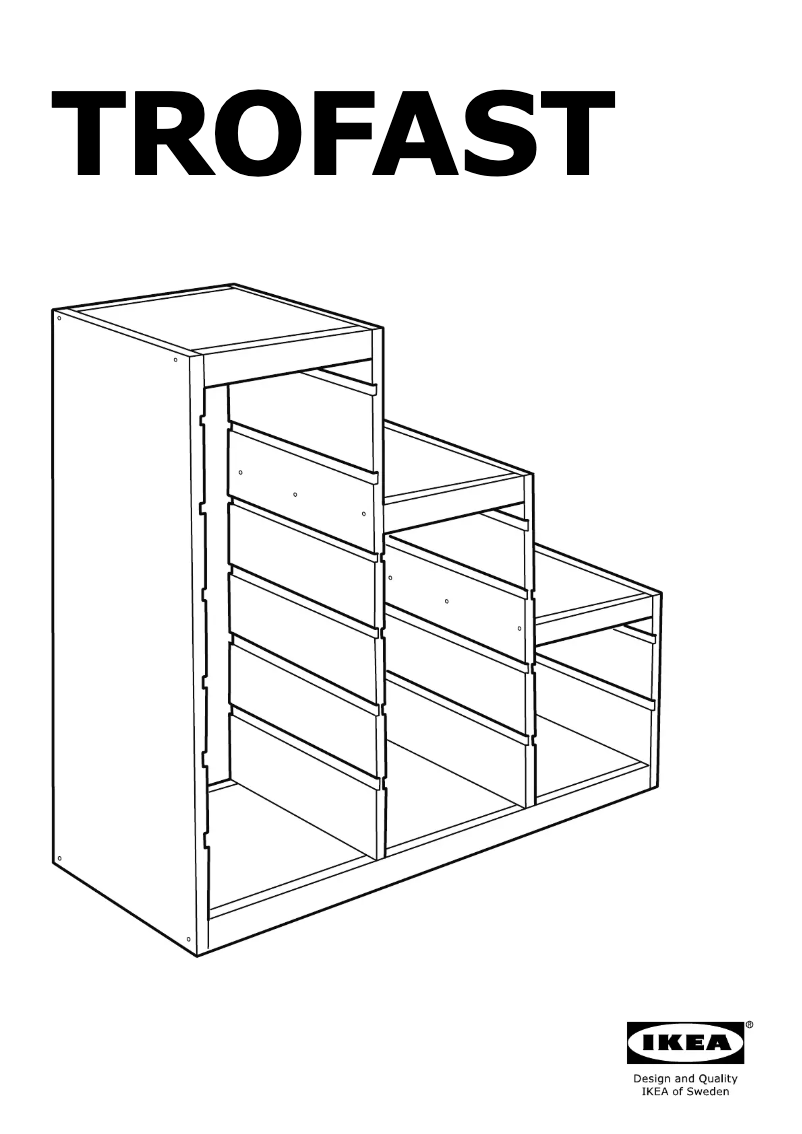 Page 1 de la notice Manuel utilisateur Ikea TROFAST 503.688.35